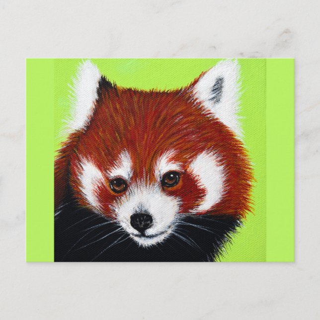 Red Panda Painting Postkarte (Vorderseite)