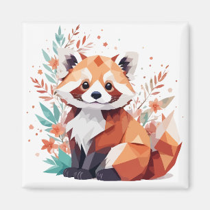 Red Panda Playful Adorable Fun Animal Colorful Fre Magnet
