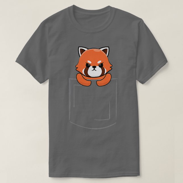 Red Panda Pocket für Panda Liebhaber von Red Panda T-Shirt (Design vorne)