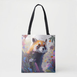 Red Panda Portrait Tiermalerei Wildlife Forest