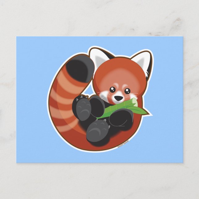 Red Panda Postkarte (Vorderseite)