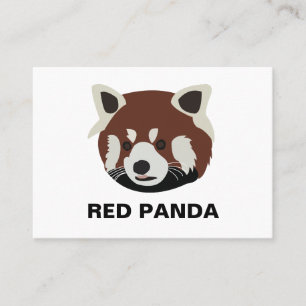 Red Panda Raccoon Red Panda Visitenkarte