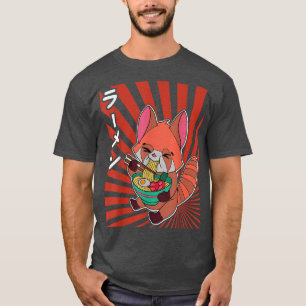 Red Panda Ramen Noodle Japan Cuisine Japanisch Asi T-Shirt