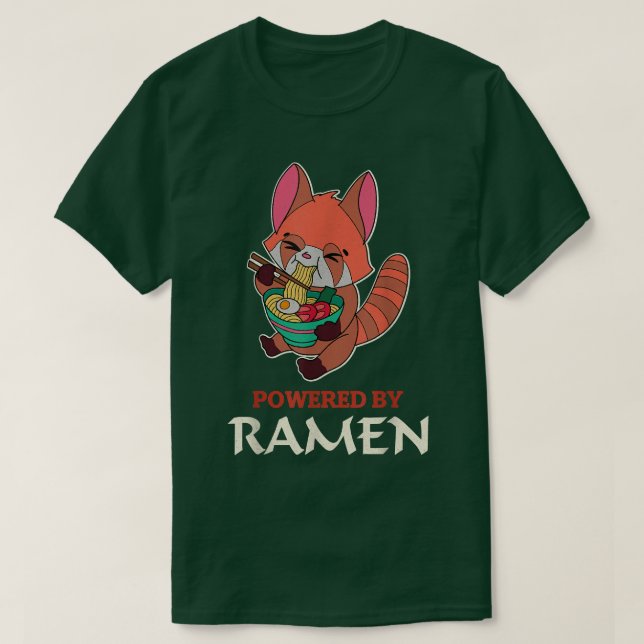 Red Panda Ramen Noodle Japan Cuisine Japanisch Asi T-Shirt (Design vorne)