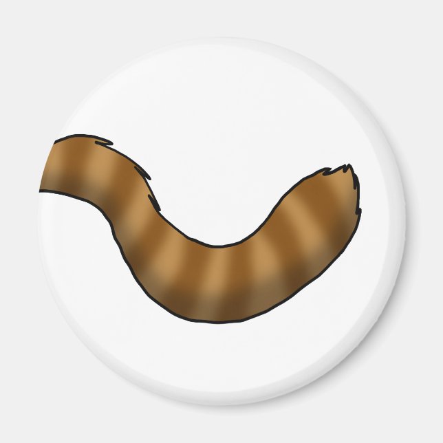 Red Panda Schwanz Magnet (Vorne)