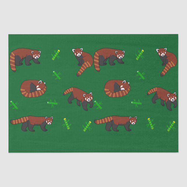 Red Panda Seidenpapier (Vorderseite)