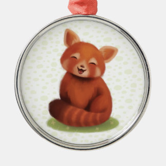 Red Panda Silbernes Ornament