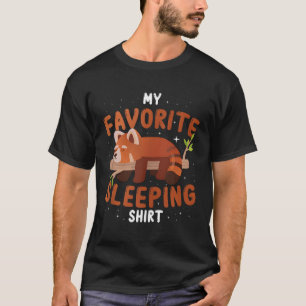 Red Panda Sleeg Nightgown Pajama Red Panda T-Shirt