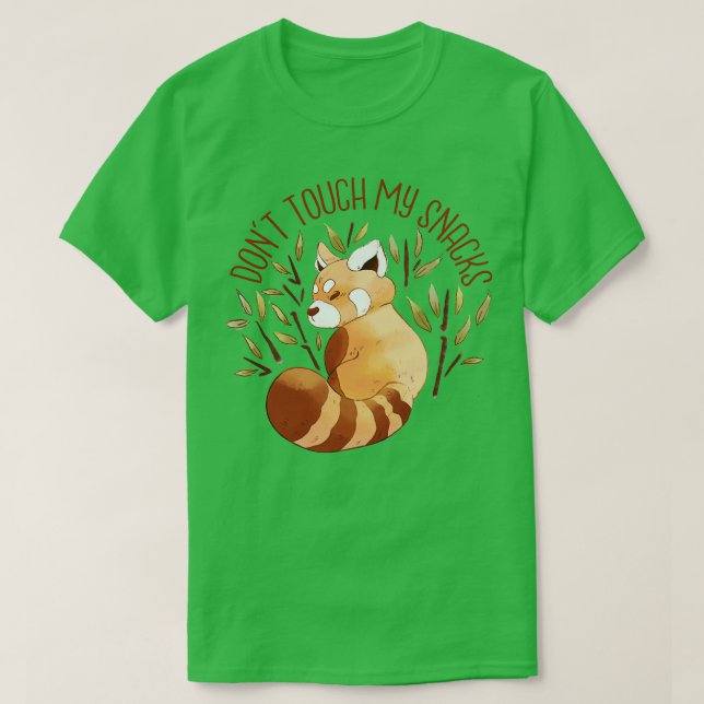 RED PANDA SÜSSE TIER DONT TOUCH MEINE SNACKS T-Shirt (Design vorne)