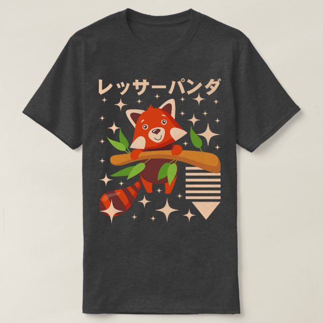 Red Panda Süße Tier T-Shirt (Design vorne)
