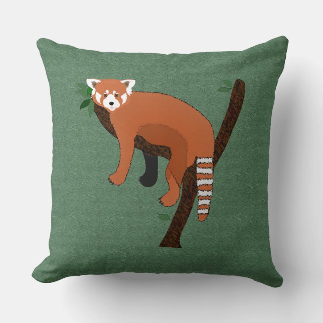Red Panda Throw Kissen (Vorderseite)