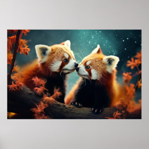 Red Panda Tierwelt Wilderness Kunst, Dichtung und  Poster