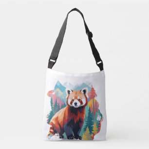 Red Panda Vector Art Animal in the Majestic Art Tragetaschen Mit Langen Trägern
