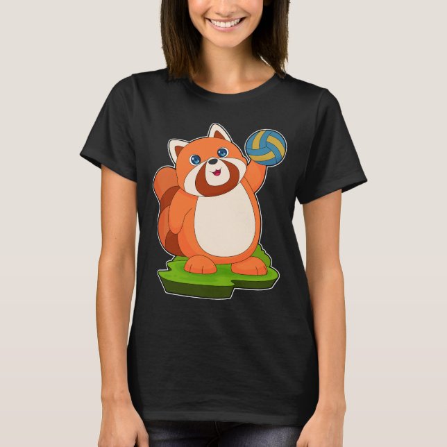 Red Panda Volleyball-Spieler Volleyball T-Shirt (Vorderseite)