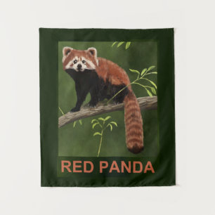 Red Panda Wandteppich