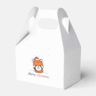 Red Panda Weihnachtsschnee Wintertiere Pandas Geschenkschachtel