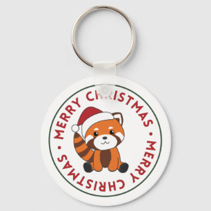 Red Panda Weihnachtsschnee Wintertiere Pandas Key Schlüsselanhänger