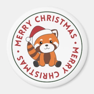 Red Panda Weihnachtsschnee Wintertiere Pandas Mag Magnet