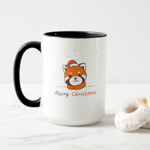 Red Panda Weihnachtsschnee Wintertiere Pandas Tasse