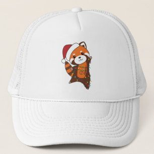 Red Panda Weihnachtsschnee Wintertiere Pandas Truckerkappe