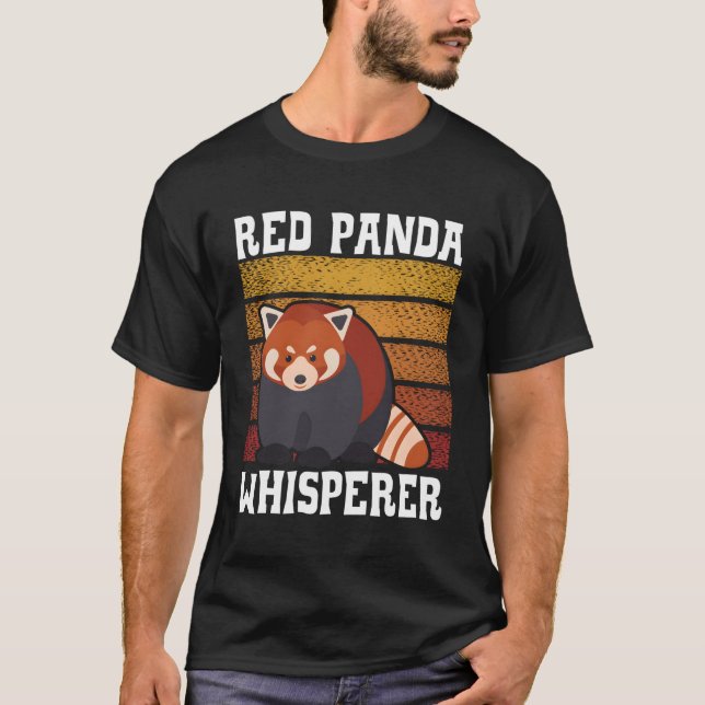 Red Panda Whisperer Wildlife Animal Zookeeper T-Shirt (Vorderseite)