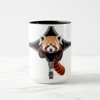 Red Panda with zipper Tasse