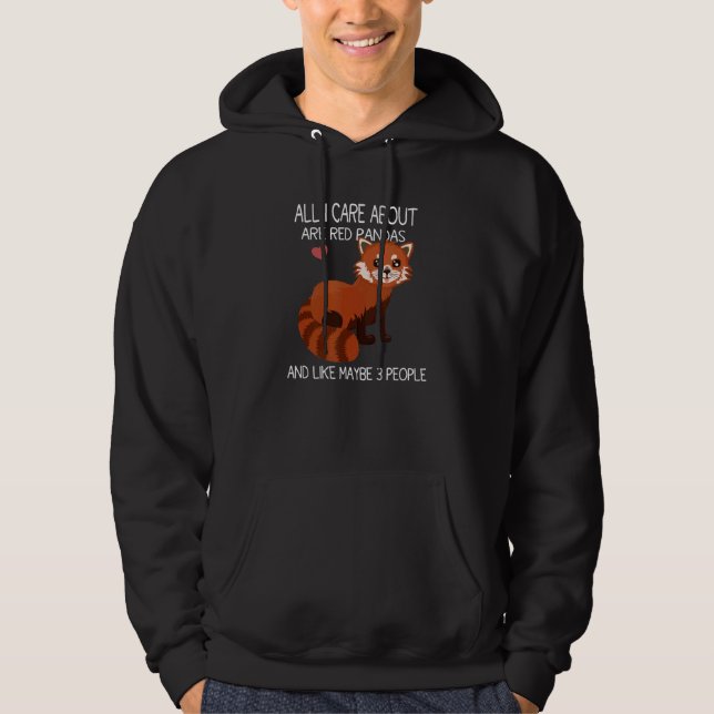Red Panda Zitat Niedlich Cool Red Panda Hoodie (Vorderseite)