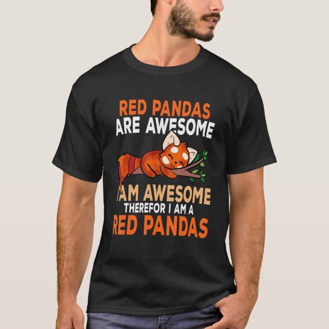 Red Pandas Are Awesome Men Women Red Panda Boys Ki T-Shirt (Vorderseite)