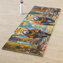 Red Pandas Jade Palace Design von Rich AMeN Gill Yogamatte