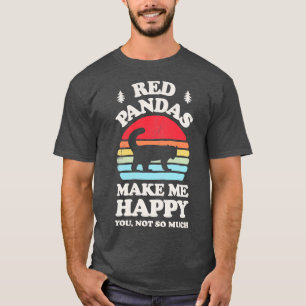 Red Pandas machen mich glücklich Sunset Retro für T-Shirt