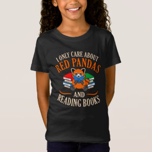 Red Pandas Reading Books Niedlich Pet Animal Panda T-Shirt
