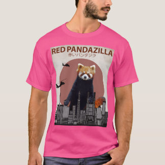 Red Pandazilla Red Panda Monster Parody T-Shirt