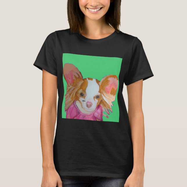 Red Papillon Green T-Shirt (Vorderseite)