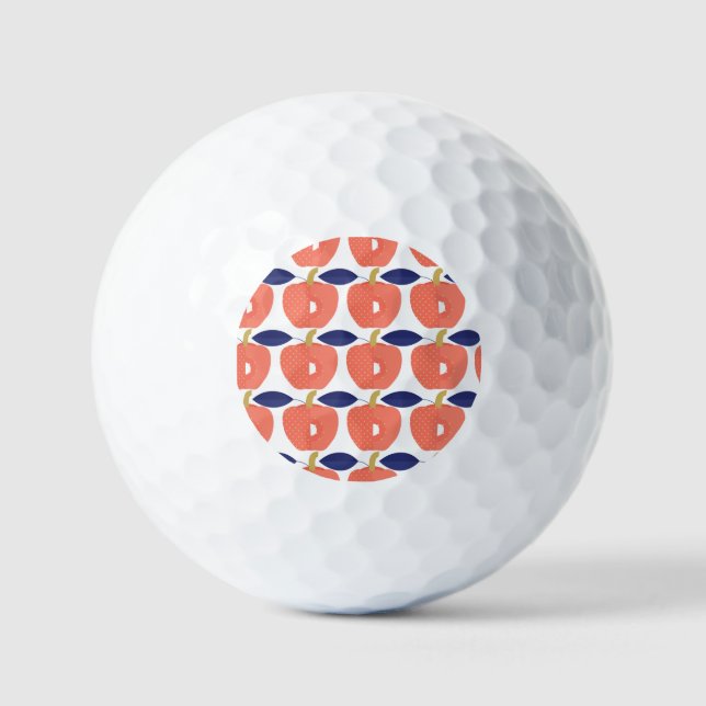 Red Paprika: Gewürze Inspiriert Nahtlos. Golfball (Vorderseite)