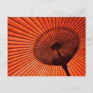Red Parasol: Japan Postkarte