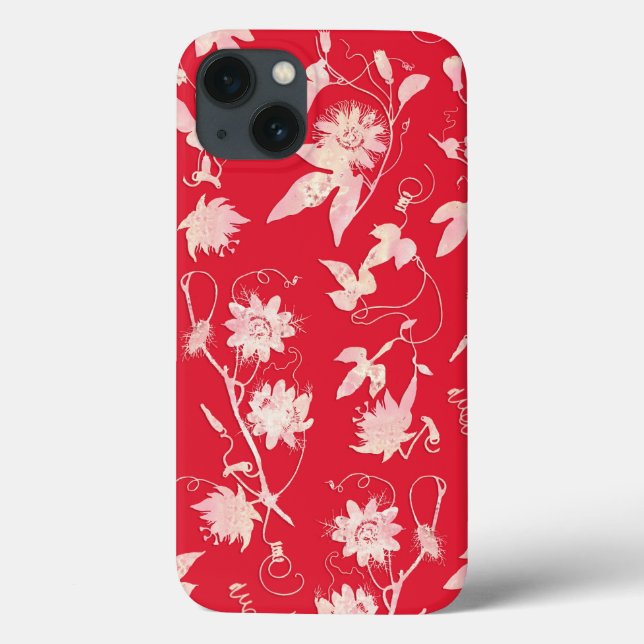 Red Passion Blume Case-Mate iPhone Hülle (Rückseite)