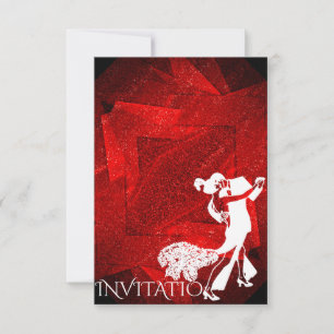 Red Passion Dance Party Charleston Einladung