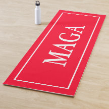 Red Patriotic MAGA Yoga Mat