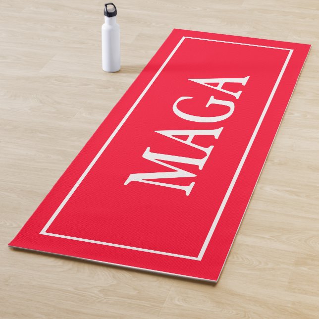 Red Patriotic MAGA Yoga Mat Yogamatte (Beispiel)
