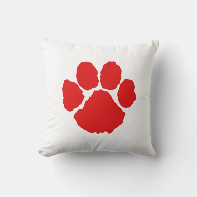 Red Paw Coffee Kissen (Vorderseite)