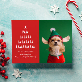 Red Paw La La La Pet Weihnachten
