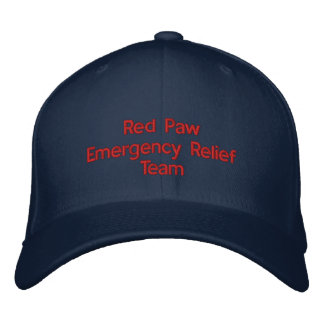 Red Paw Response Hat Bestickte Kappe