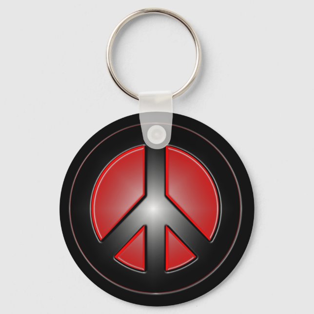 Red Peace Design Schlüsselanhänger (Vorderseite)