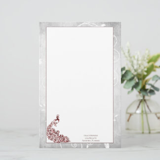 Red Peacock Stationery Briefpapier