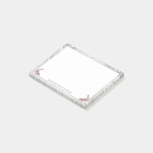 Red Peacocks Notes Post-it Klebezettel