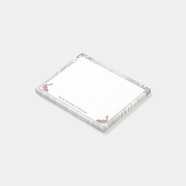 Red Peacocks Notes Post-it Klebezettel (angewinkelt)