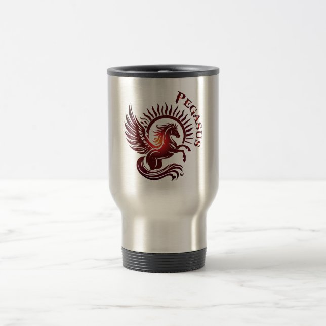 Red Pegasus2-Tumbler Reisebecher (Mittel)