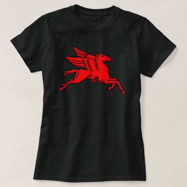 Red Pegasus Dallas Texas T-Shirt (Design vorne)