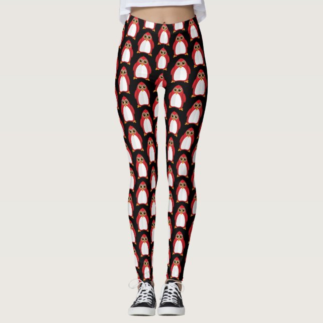 Red Penguin Leggings (Vorderseite)