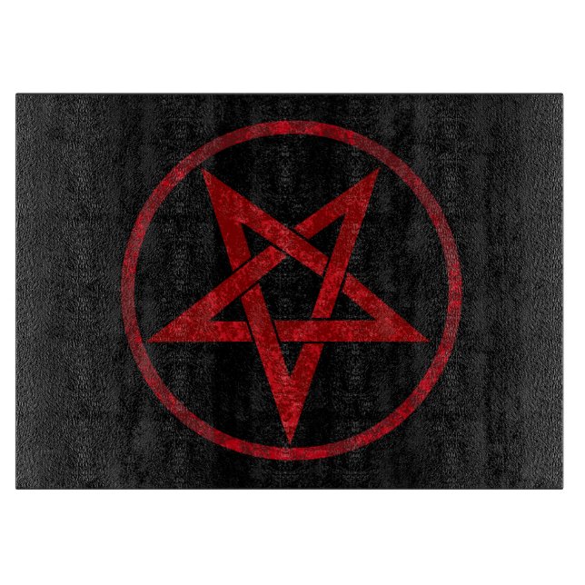 Red pentagram schneidebrett (Vorderseite)